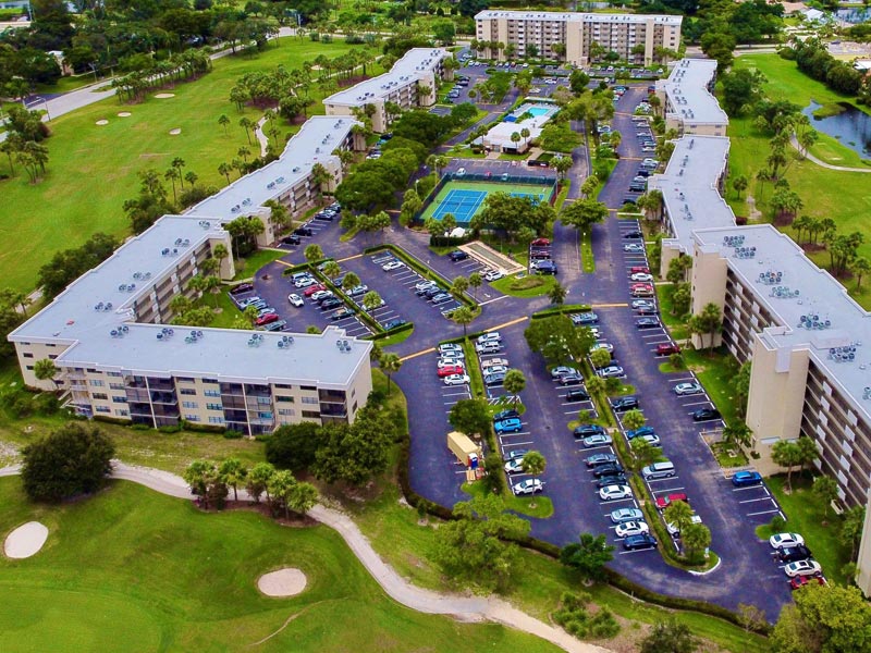 The Top View Apartment After Roofing at Broward County, FL