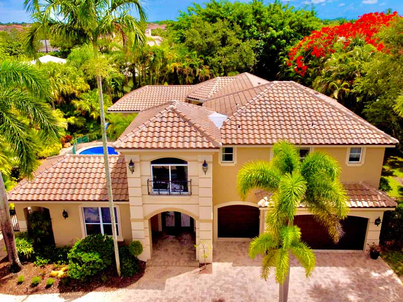 high end home from drone